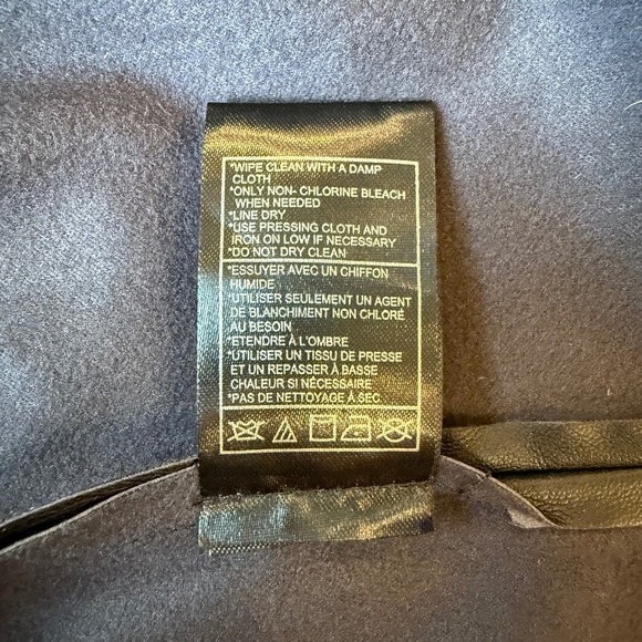 Steve Madden Black Faux Leather Short Sleeve Zipper Top Womens Size S - Picture 7 of 8